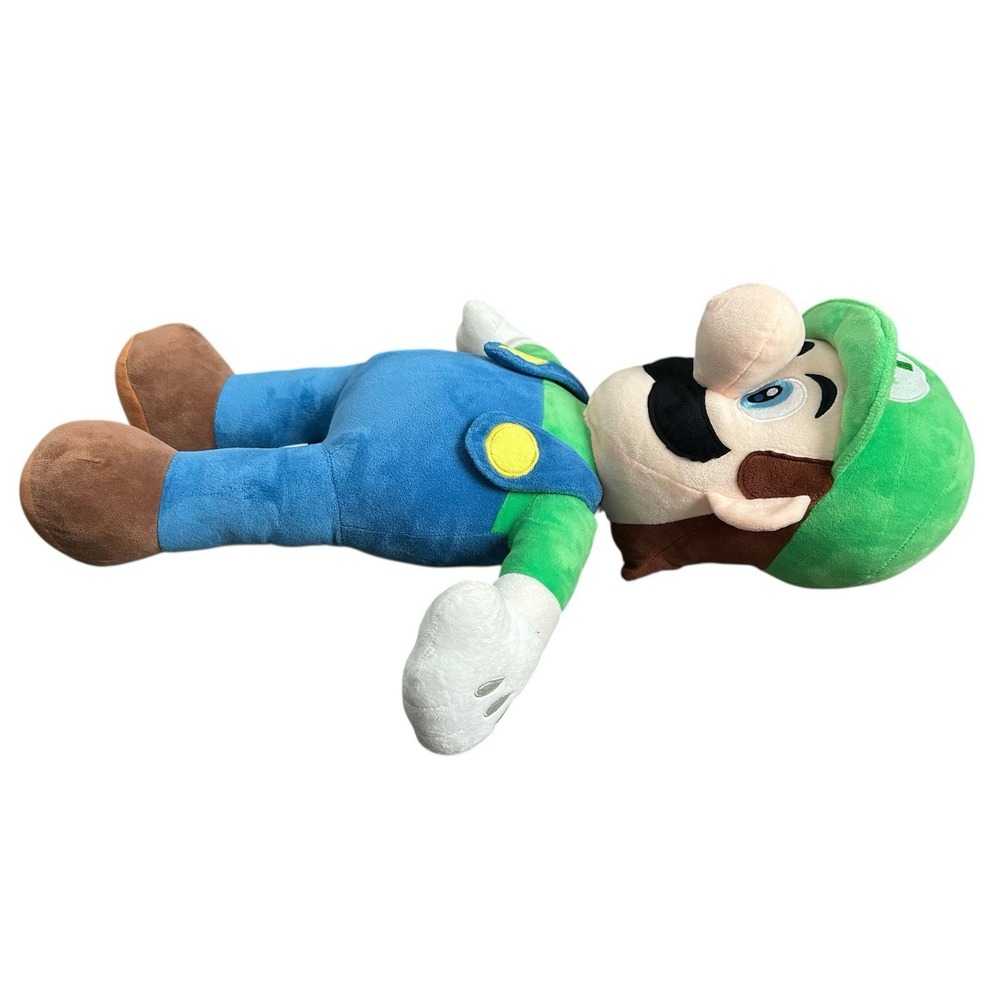 2021 Nintendo Super Mario Bros Luigi Plush Doll 25" - Picture 12 of 13